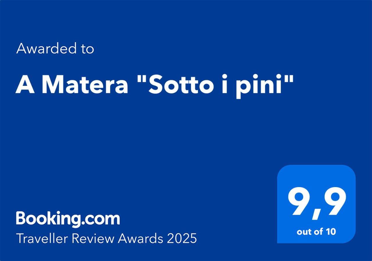 Villa A Matera "Sotto I Pini" Exterior foto